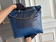 Chanel Small 22 Handbag Blue 35x37x7cm - 4