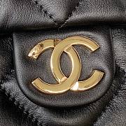 Chanel Shopping Bag Shiny Lambskin Black 33x31x10cm - 2