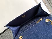 Chanel Flap Bag Messenger Denim Blue 19cm - 6