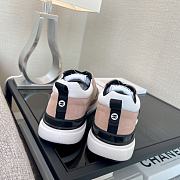 Chanel Mesh Suede Fabric Sneaker Pink White - 2