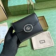 Gucci Petite GG Medium Wallet Black 11x9.5x3cm - 1