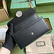 Gucci Petite GG Continental Wallet Black 19x10x3.5cm - 2