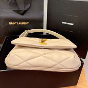 YSL Le 57 Hobo Beige Shoulder Bag 24x18x5.5cm - 5