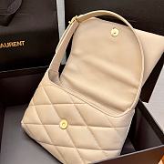 YSL Le 57 Hobo Beige Shoulder Bag 24x18x5.5cm - 4