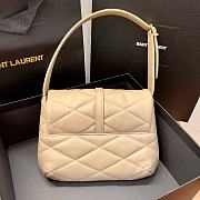 YSL Le 57 Hobo Beige Shoulder Bag 24x18x5.5cm - 3