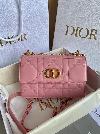 Dior Miss Caro Mini Bag Melocoton Pink 18x12x5.5cm