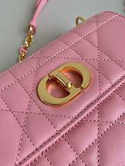 Dior Miss Caro Mini Bag Melocoton Pink 18x12x5.5cm - 3