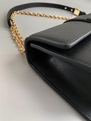 Dior 30 Montaigne East-West Bag with Chain Black Calfskin 21.5 x 12 x 6 cm - 2