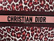 Dior Large Book Tote Burgundy Multicolor Mizza 42x18x35cm - 3