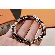 Louis Vuitton LV Chain Bracelt Black And Silver - 1