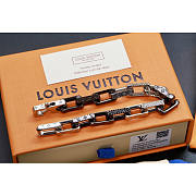 Louis Vuitton LV Chain Bracelt Black And Silver - 2