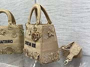 Dior Medium Lady D-Lite Bag Natural D-Lace 3D Macramé 24 x 20 x 11 cm - 3