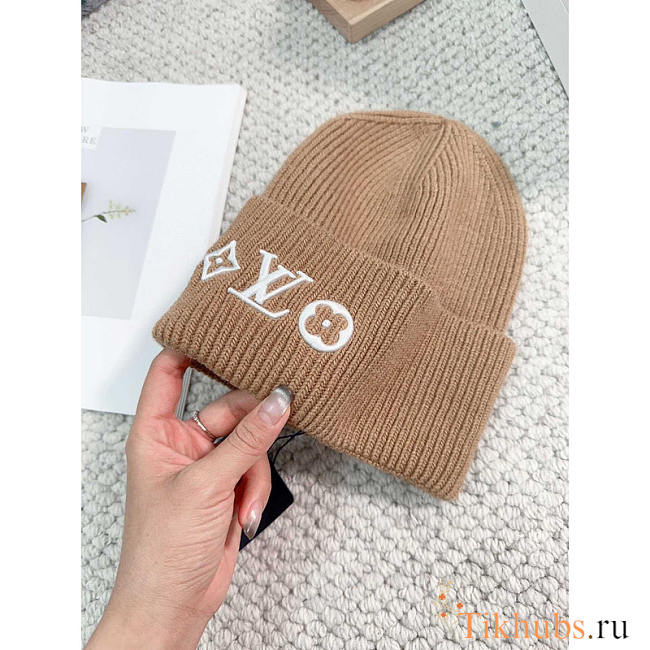 Louis Vuitton LV Headline Beanie Camel  - 1