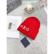 Louis Vuitton LV Headline Beanie Red - 1