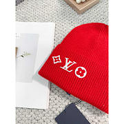 Louis Vuitton LV Headline Beanie Red - 3