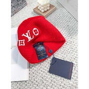 Louis Vuitton LV Headline Beanie Red - 4