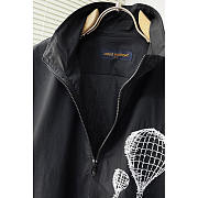Louis Vuitton LV Zip Embroidered Technical Cotton Shirt Black - 3