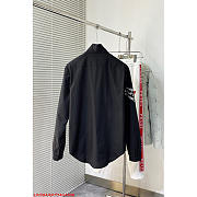 Louis Vuitton LV Zip Embroidered Technical Cotton Shirt Black - 4