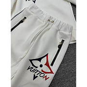 Louis Vuitton LV Snowflake Pattern Sweater And Pants White - 2