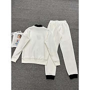 Louis Vuitton LV Snowflake Pattern Sweater And Pants White - 5