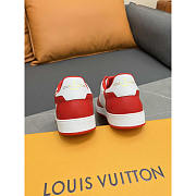 Louis Vuitton LV Rivoli Sneakers Calfskin White And Red - 5