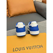 Louis Vuitton LV Rivoli Sneakers Calfskin White And Blue - 5