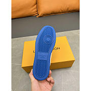 Louis Vuitton LV Rivoli Sneakers Calfskin White And Blue - 2