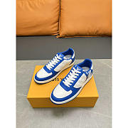Louis Vuitton LV Rivoli Sneakers Calfskin White And Blue - 3