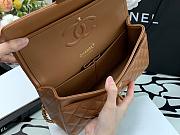 Chanel Medium Flap Bag Carmel Gold Lambskin 25cm - 6