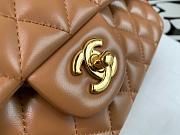 Chanel Medium Flap Bag Carmel Gold Lambskin 25cm - 5