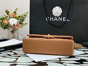 Chanel Medium Flap Bag Carmel Gold Lambskin 25cm - 4