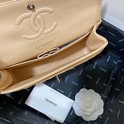 Chanel Small Flap Bag Caviar Silver Hardware Beige 23cm - 5