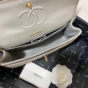 Chanel Flap Bag Grey Caviar Gold 23cm - 6