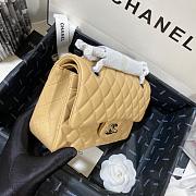 Chanel Flap Bag Beige Lambskin Silver 23cm - 4