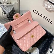 Chanel Flap Bag Light Pink Lambskin Gold 23cm - 4