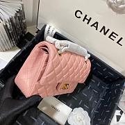 Chanel Flap Bag Light Pink Lambskin Gold 23cm - 3