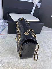 Chanel Flap Bag Black 23x14x7cm - 6