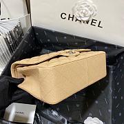 Chanel Jumbo Flap Bag Beige Caviar Silver 30cm - 3