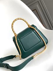 Bvlgari Serpenti Reverse Top Handle Green 20x14x10cm - 3