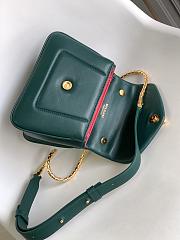 Bvlgari Serpenti Reverse Top Handle Green 20x14x10cm - 4