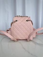 Chanel Small Backpack Caviar Light Pink Gold 19.5x18x10cm - 4