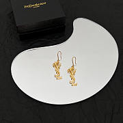 YSL Palm Tree Earrings Gold - 1