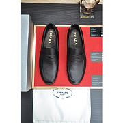 Prada Saffiano Leather Loafers Black - 4