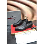 Prada Saffiano Leather Loafers Black - 5