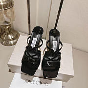 Jimmy Choo Anise 95 Patent Leather Mules Black - 2