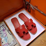 Hermes Oran Red Slides - 1