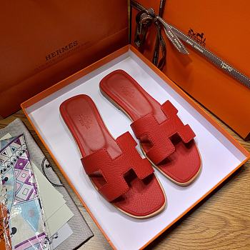 Hermes Oran Red Slides