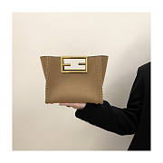 Fendi Beige Flannel Small Way Bag 20x9x17cm - 5