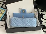 Chanel Small Flap Bag Blue 20cm - 5