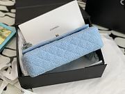 Chanel Medium Flap Bag Blue 25cm - 6